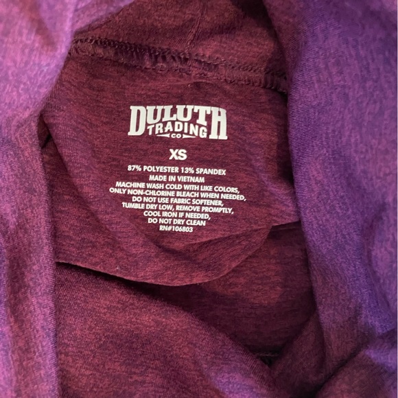 Duluth Trading Company Plushcious Funnel Neck Tunic Size Extra Small - Picture 7 of 8